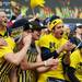 Michigan fans celebrate during the second quarter against Northwestern at Michigan Stadium on Saturday. Melanie Maxwell I AnnArbor.com